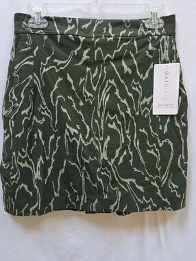 Athleta Olive Green Printed Active Skort